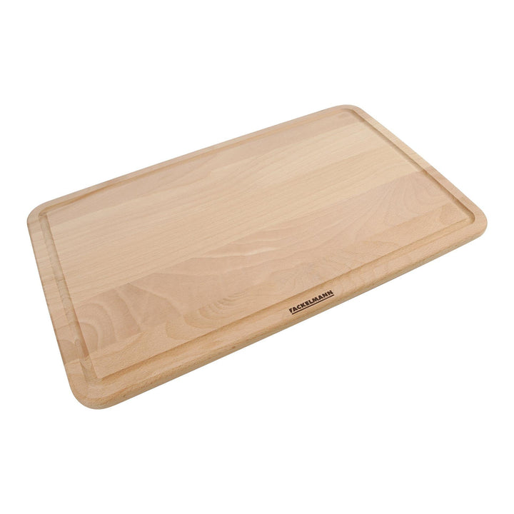 Fackelmann Buchenholz Schneidbrett 40 x 26 cm – Robust &amp; Nachhaltig, Ideal für die Küchenarbeit, pra