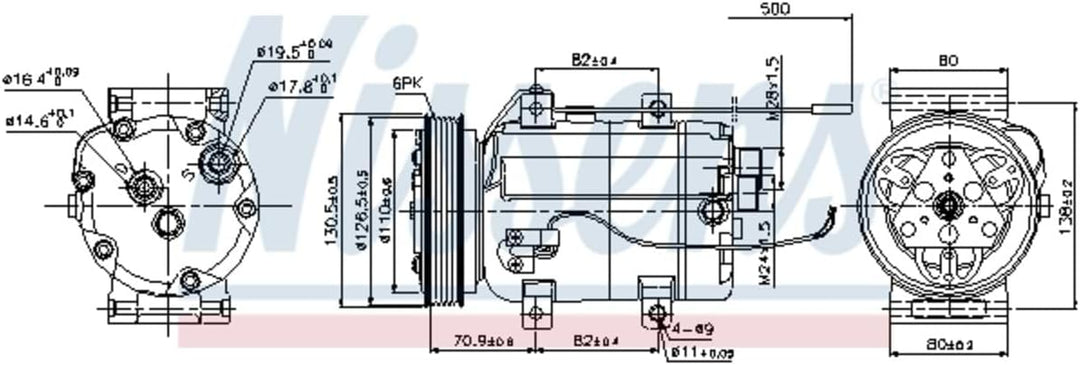 NISSENS 89101 Kompressor, Klimaanlage