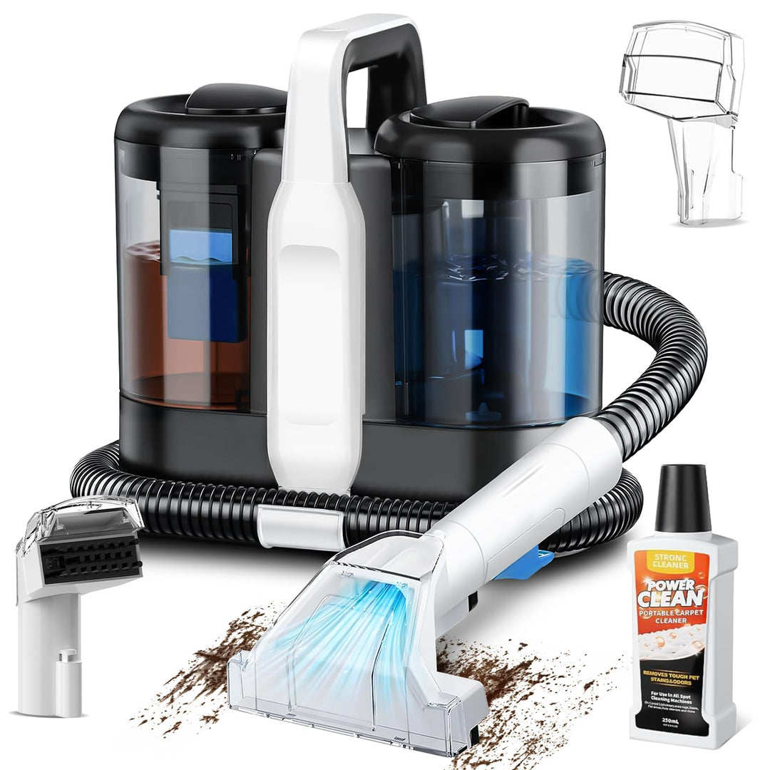Polsterreiniger Gerät, 17Kpa Pro Power | Teppichreiniger Waschsauger mit Reinigungsmittel | 600W Nas