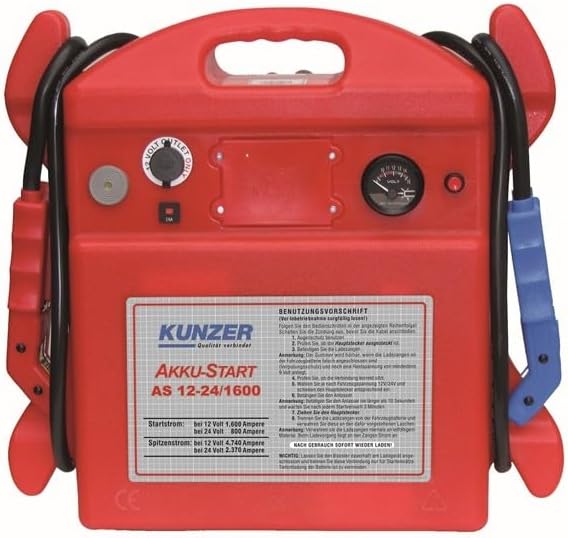 Kunzer AKKU-Start, tragbar, 12V 4740/1600A, 24V 2370/800A
