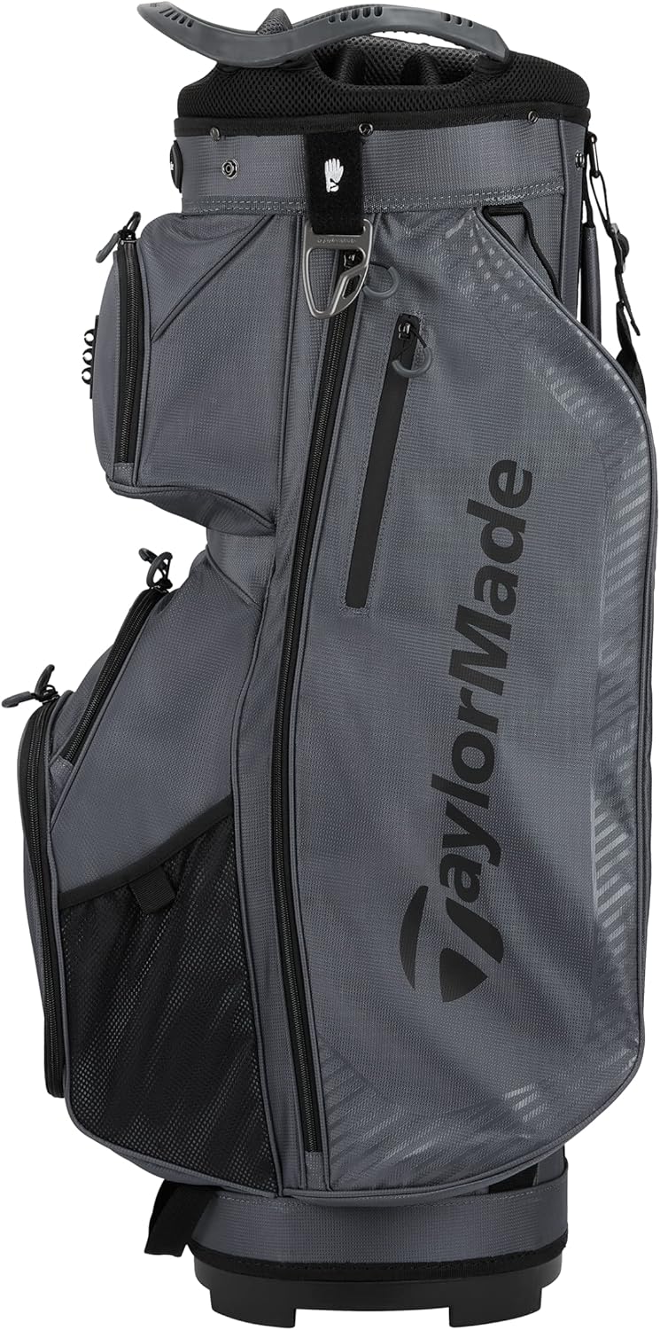 TaylorMade Golf Pro Stand & Cart Bag Charcoal Cart Bag, Charcoal Cart Bag