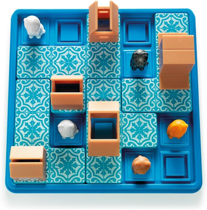 SmartGames - Cats & Boxes, Puzzle Game with 60 Challenges, 7+ Years, SG450