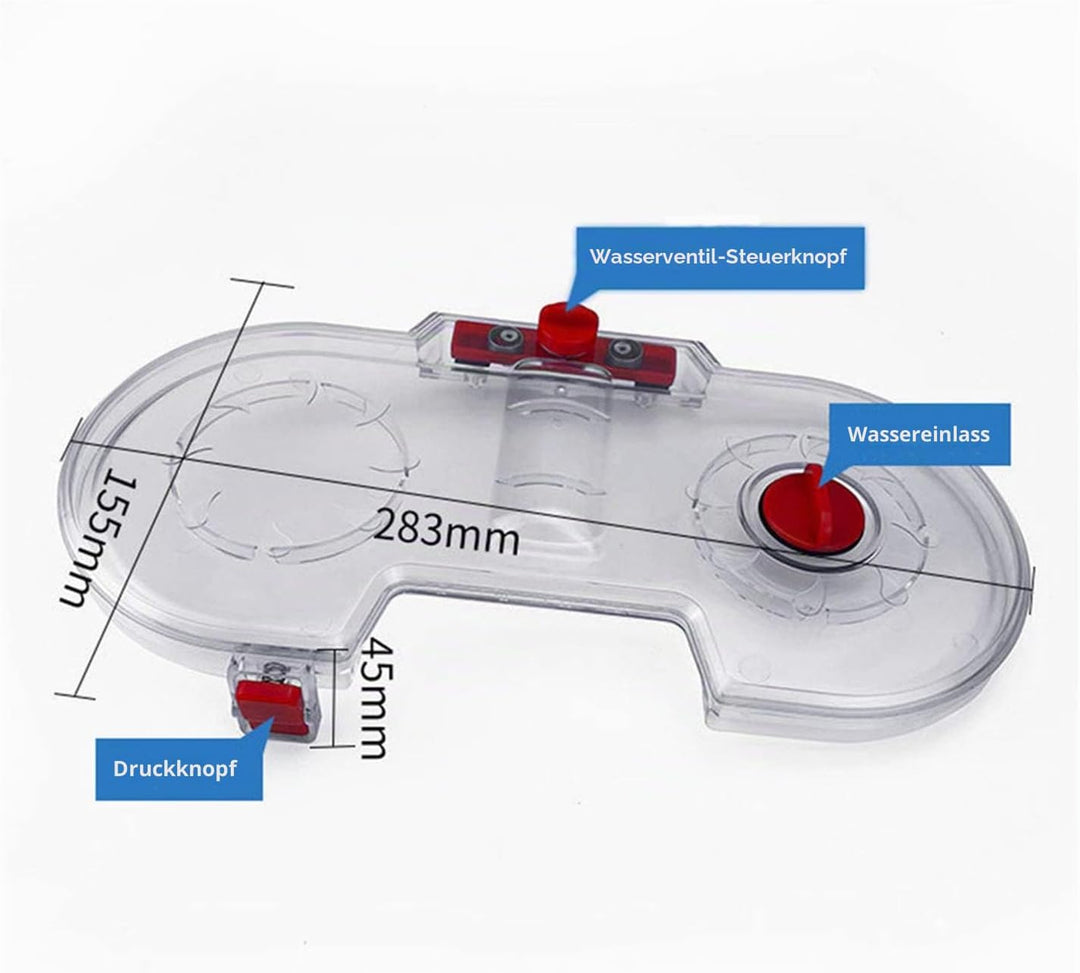 GYing 1 elektrische Wischkopfbürste + 12 Wischmopps + 1 geteilter Wassertank für Dyson V11 V10 V8 V7