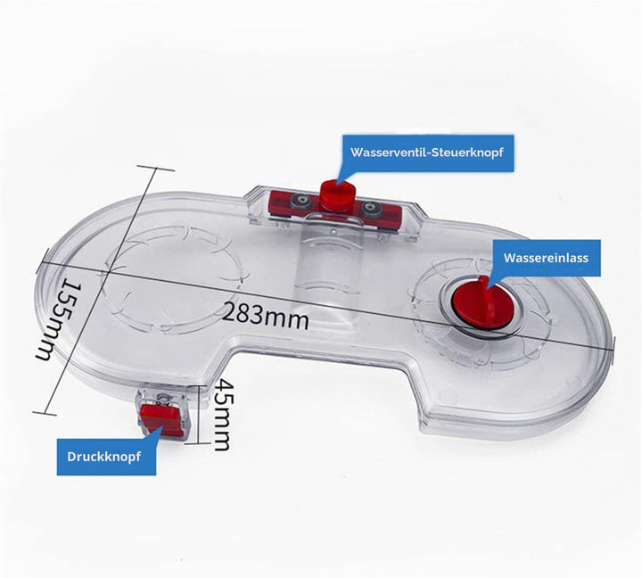 GYing 1 elektrische Wischkopfbürste + 12 Wischmopps + 1 geteilter Wassertank für Dyson V11 V10 V8 V7