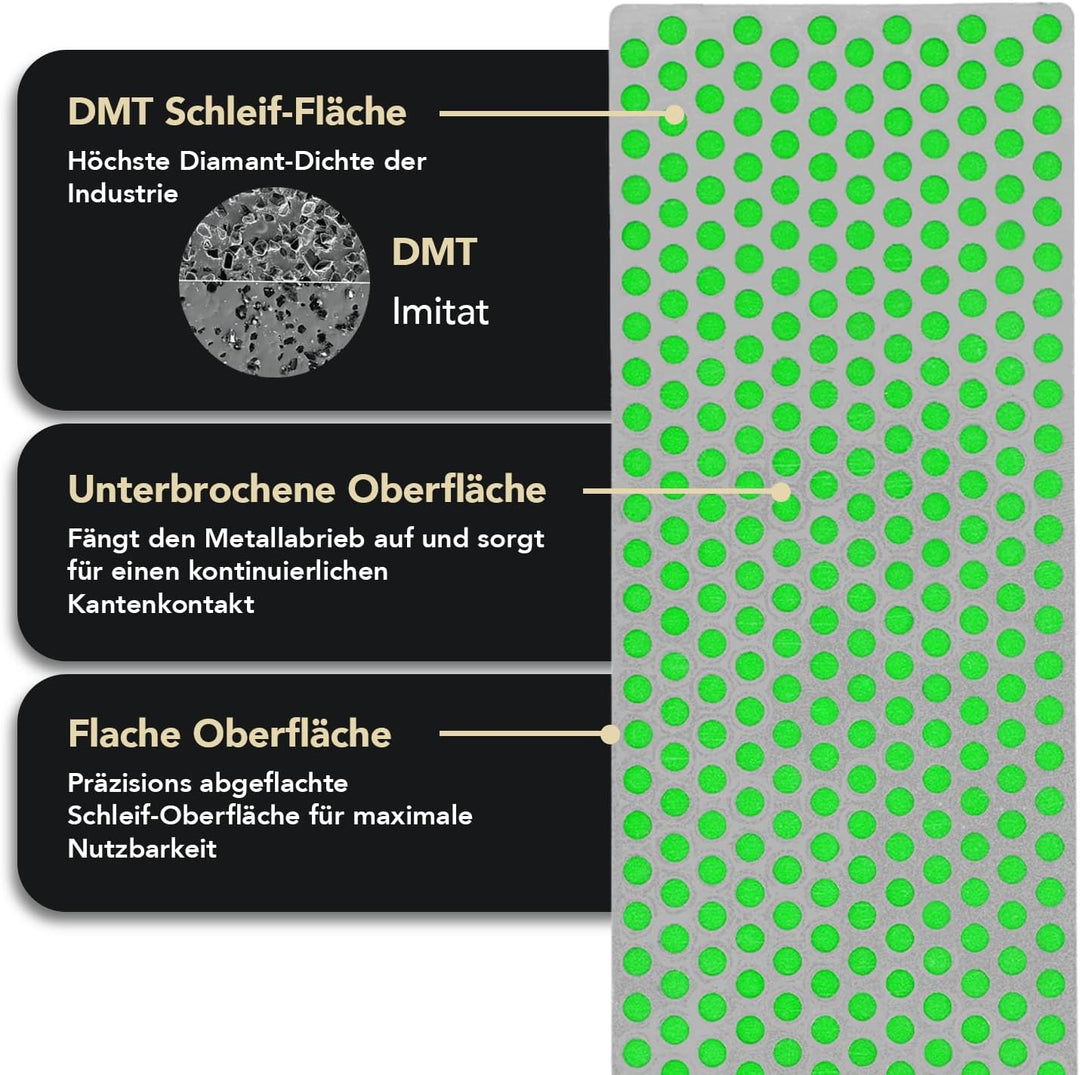 DMT Diamond Whetstone Wetzstein – extrafein mit Plastikbox, 15,2 cm / 6 Zoll, 1 Stück, W6EP