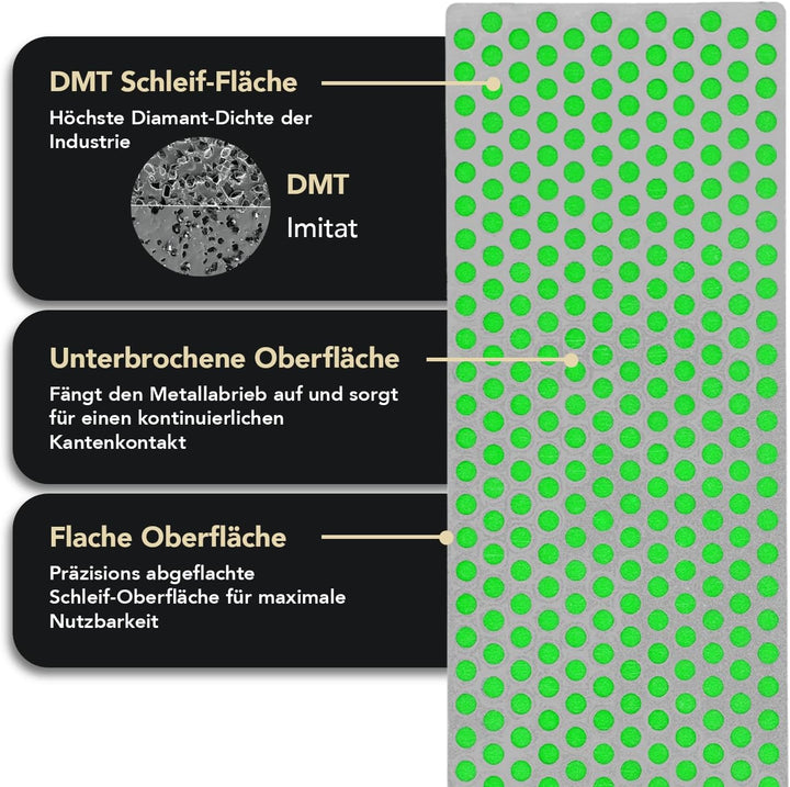 DMT Diamond Whetstone Wetzstein – extrafein mit Plastikbox, 15,2 cm / 6 Zoll, 1 Stück, W6EP