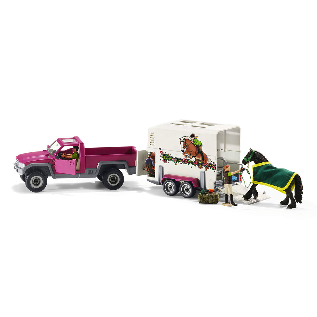 Schleich 42346 Horse Club Pk Up with Horse Box alte Verpackung, alte Verpackung