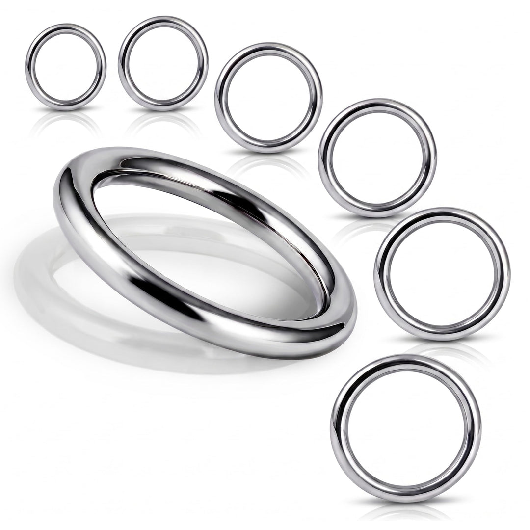 PROTECH 5 Stück O-Ring Edelstahlringe - Ring 6x45mm Rundringe aus rostfreiem Edelstahl A4 V4A geschw