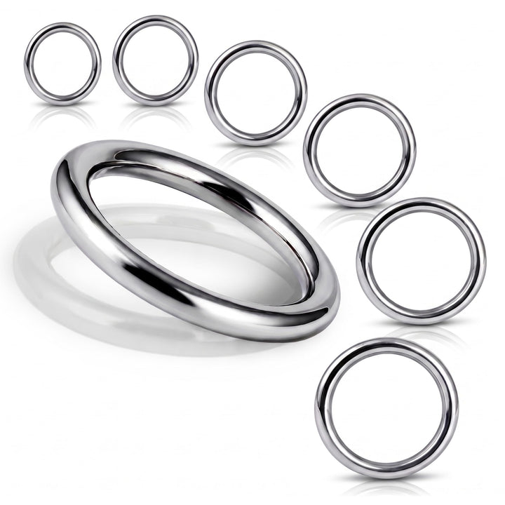 PROTECH 5 Stück O-Ring Edelstahlringe - Ring 6x45mm Rundringe aus rostfreiem Edelstahl A4 V4A geschw