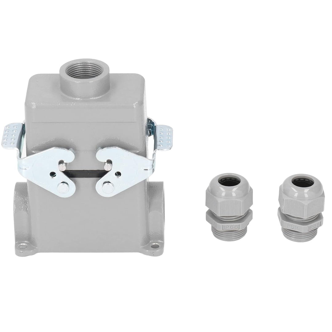 Rechteckiger Schwerer Steckverbinder IP65 16A 500V Wasserdichter Steckverbinder Flammhemmende Schrau