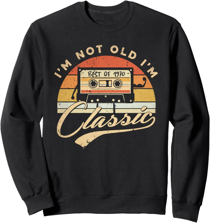 50. Geburtstag Geschenk Vintage 1970 50 Jahre Männer Frauen Sweatshirt