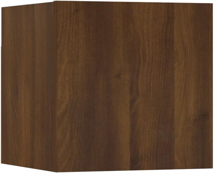 homiuse TV-Wandschrank 2 STK. Braun Eiche 30,5x30x30 cm HäNgende TV-Schrank Tv Schrank HäNgeschrank