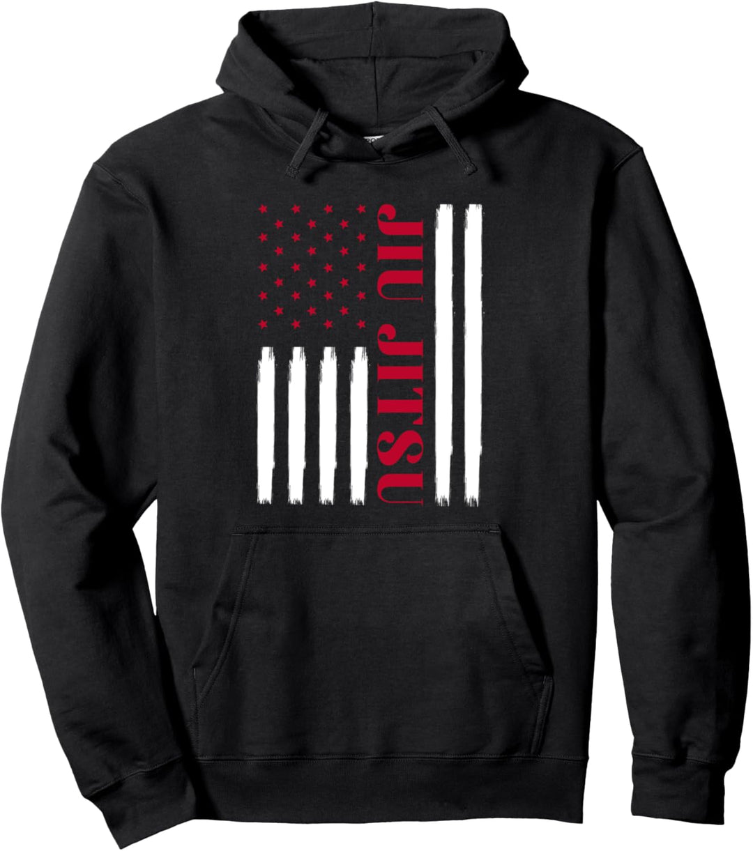 Jiu Jitsu Amerikanische Flagge Jiu Jitsu Pullover Hoodie