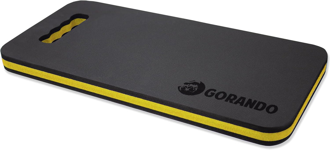 GORANDO® Premium Kniekissen |gelb| Kniebrett | Knieunterlage - Ideal für die Arbeit in Werkstatt, Ha