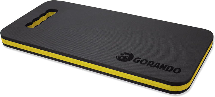 GORANDO® Premium Kniekissen |gelb| Kniebrett | Knieunterlage - Ideal für die Arbeit in Werkstatt, Ha