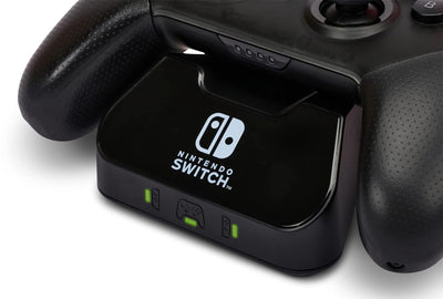 PowerA Controller-Ladestation für Nintendo Switch Schwarz Single, Schwarz Single