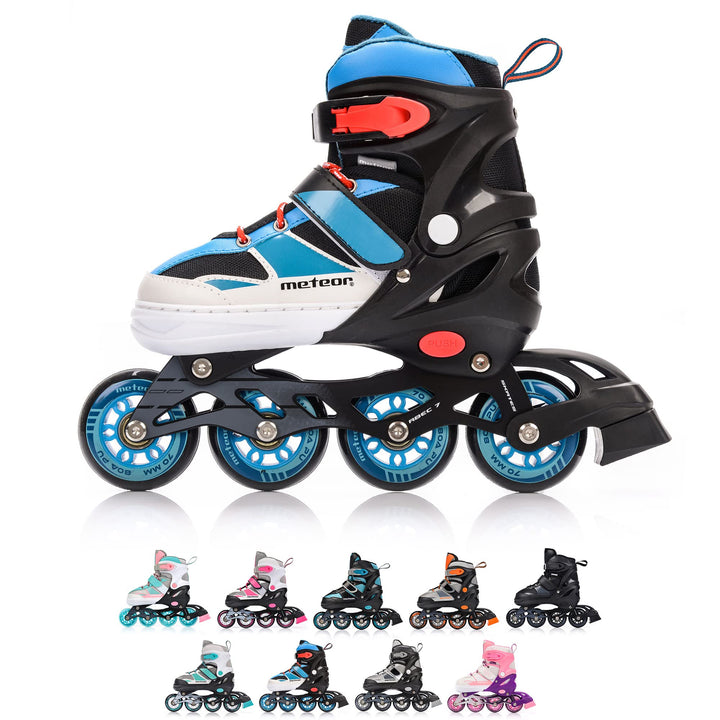 meteor® Inliner Rollen Inline Skates Mädchen und Jungen Inliner Kinder Inline Skates ABEC7 Rollen in
