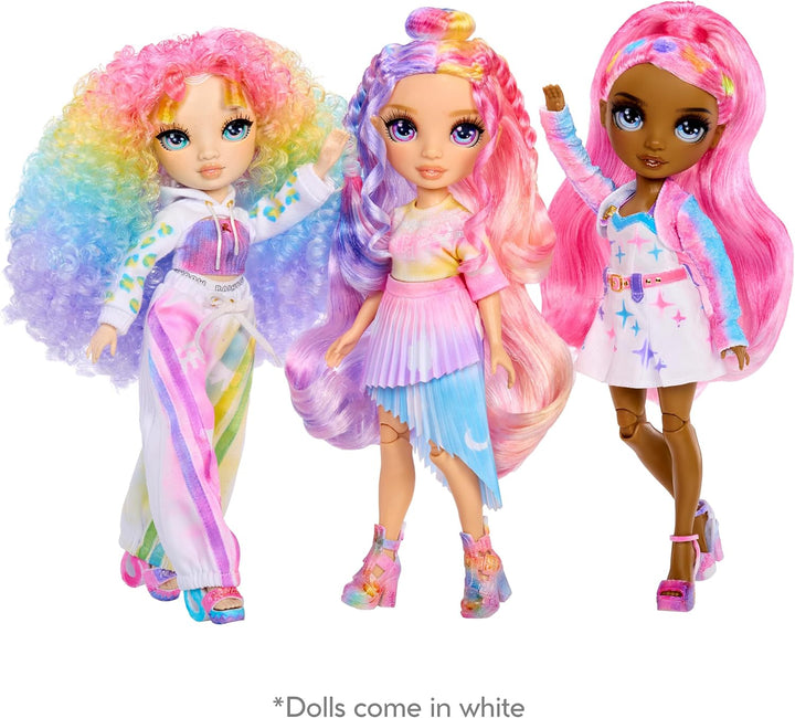 Rainbow High Air Brush & Create - 1 DIY Modepuppe mit Airbrush Market Kit, Abwaschbaren Regenbogen-F