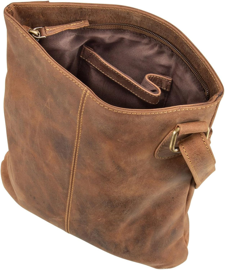 Greenburry Vintage Umhängetasche Leder 25 cm