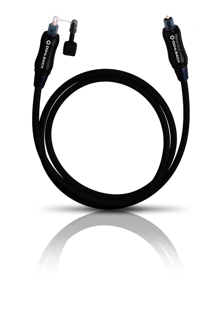 Oehlbach Opto Star Black 50 - Hochwertiges &amp; Flexibles optisches Digitalkabel mit 3,5 mm LWL-Klinken