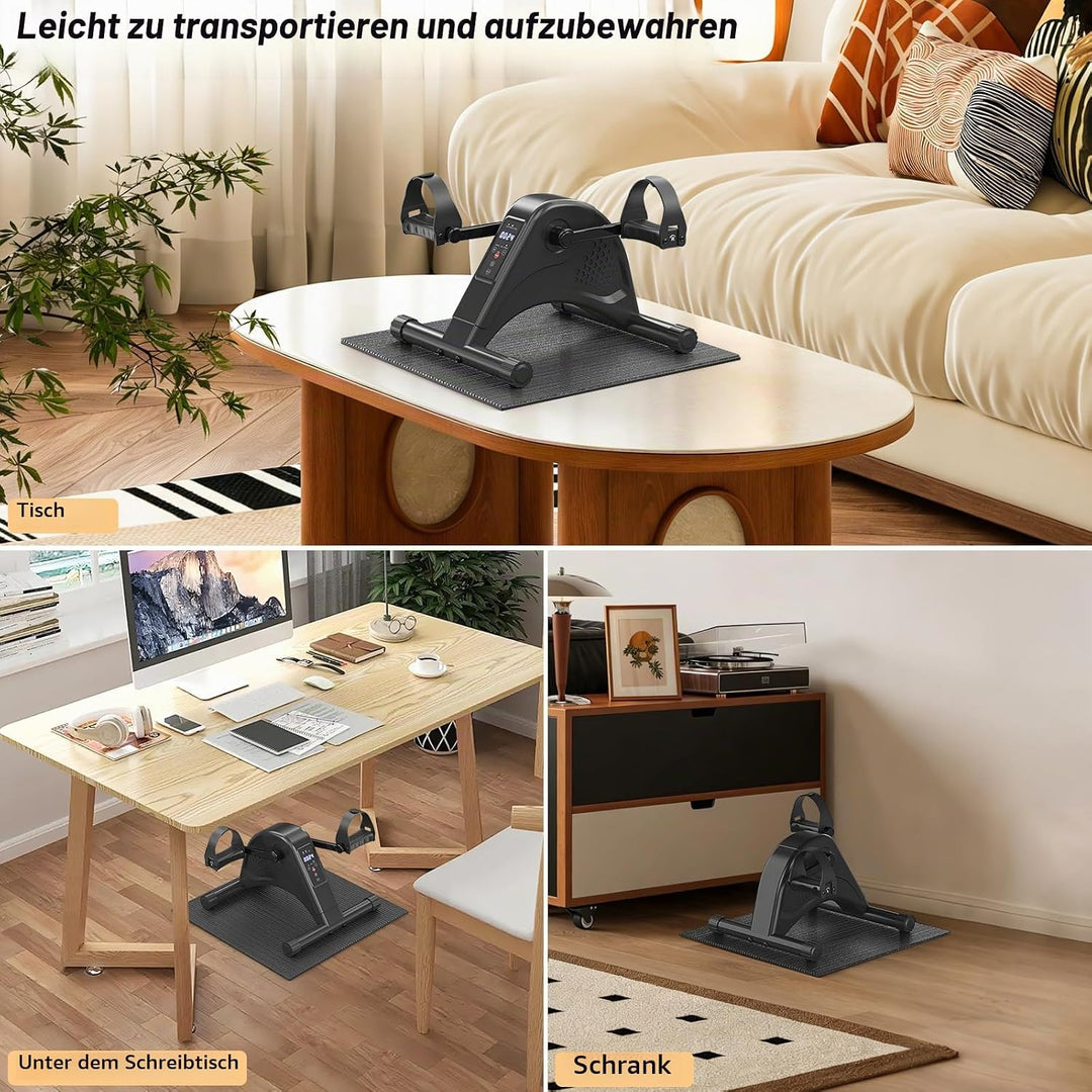 Pedaltrainer, Beintrainer für Zuhause, Leisem Motor, 6 Geschwindigkeitsstufen, Heimtrainer Senioren