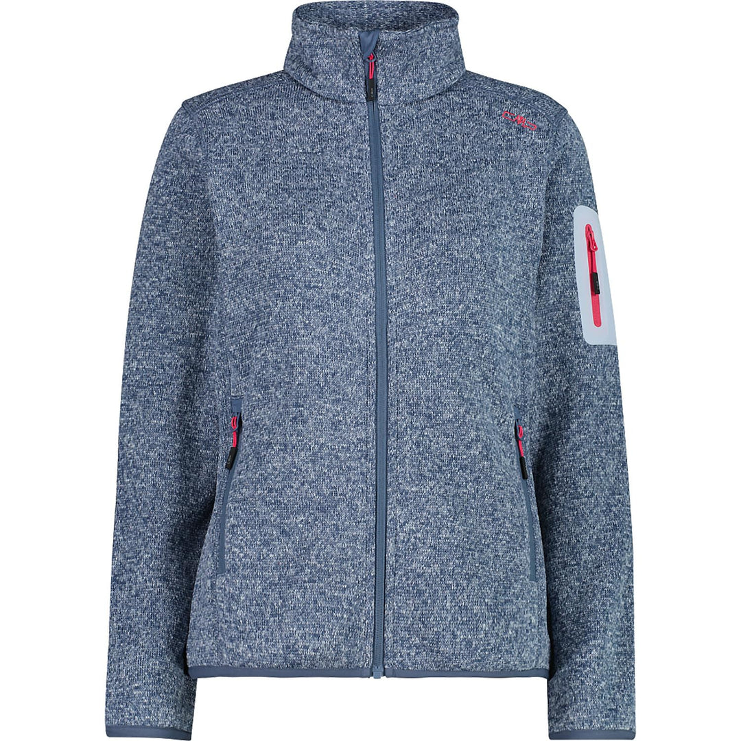 CMP Damen Strick Fleece Jacke Fleecejacke Fleecepullover 36 Blau3087, 36 Blau3087
