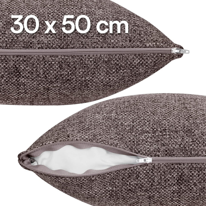 Selfitex 2er Set 30x50 cm, Sofakissen mit Füllung und Bezug, Dekokissen, Kopfkissen mit weicher Kiss
