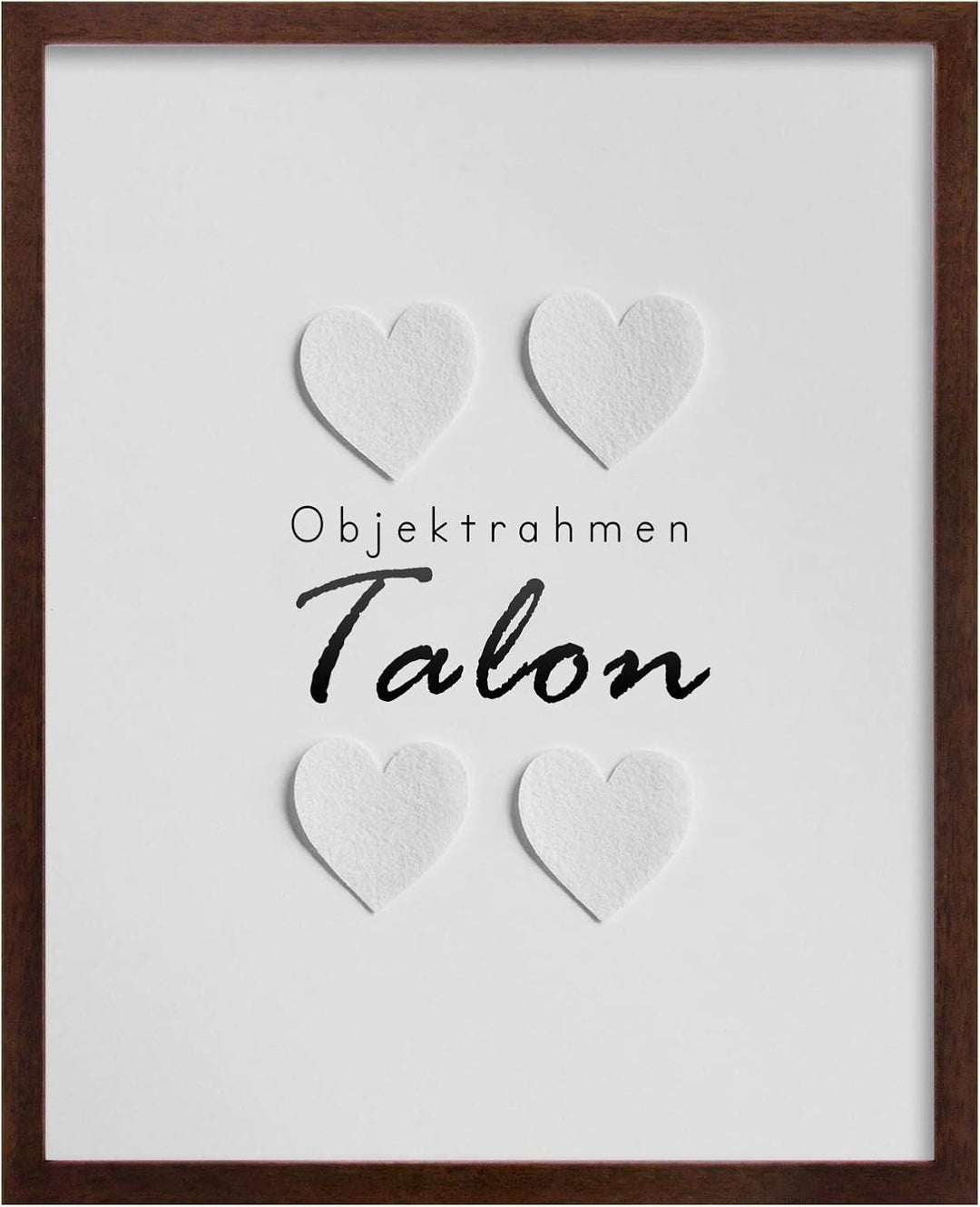 BIRAPA Objektrahmen Talon SPACE 35,5x47,5 cm Massivholz-Braun 3D Bilderrahmen zum Befüllen, 35,5x47,