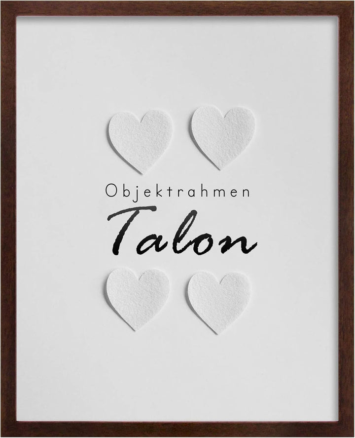 BIRAPA Objektrahmen Talon SPACE 35,5x47,5 cm Massivholz-Braun 3D Bilderrahmen zum Befüllen, 35,5x47,