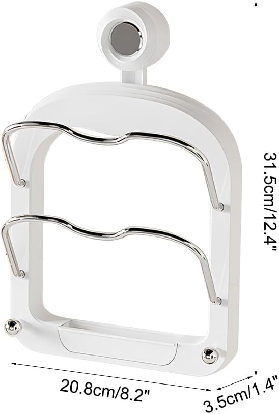 DONGKER Topfdeckelhalter, 1 Stuck Wandmontage Deckelhalter, Ohne Bohren oder Schrauben, Vertikaler D