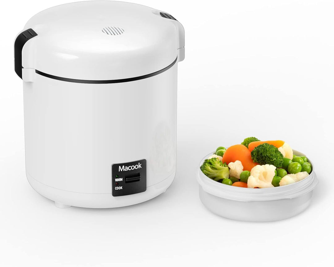 Reiskocher klein & Bento-Box für 1-2 Personen,（0.3 liter, 1,5 Tassen), Mini Rice Cooker mit abnehmba