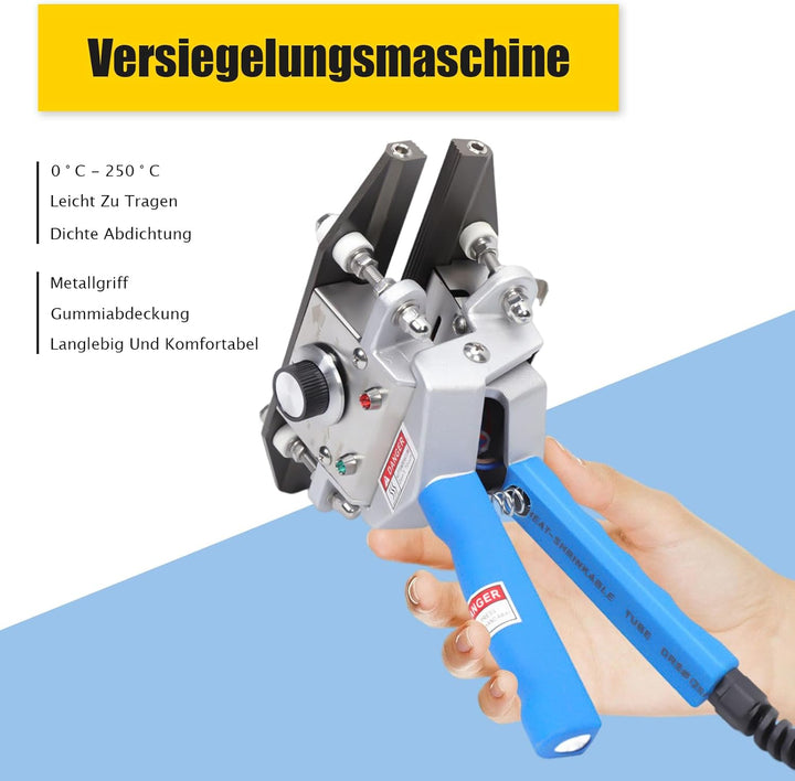 300W FKR-200 Heisssiegelgerät 0-250 ° C Dichtungsmaschine Heat Sealing Machine, zum Versiegeln von V