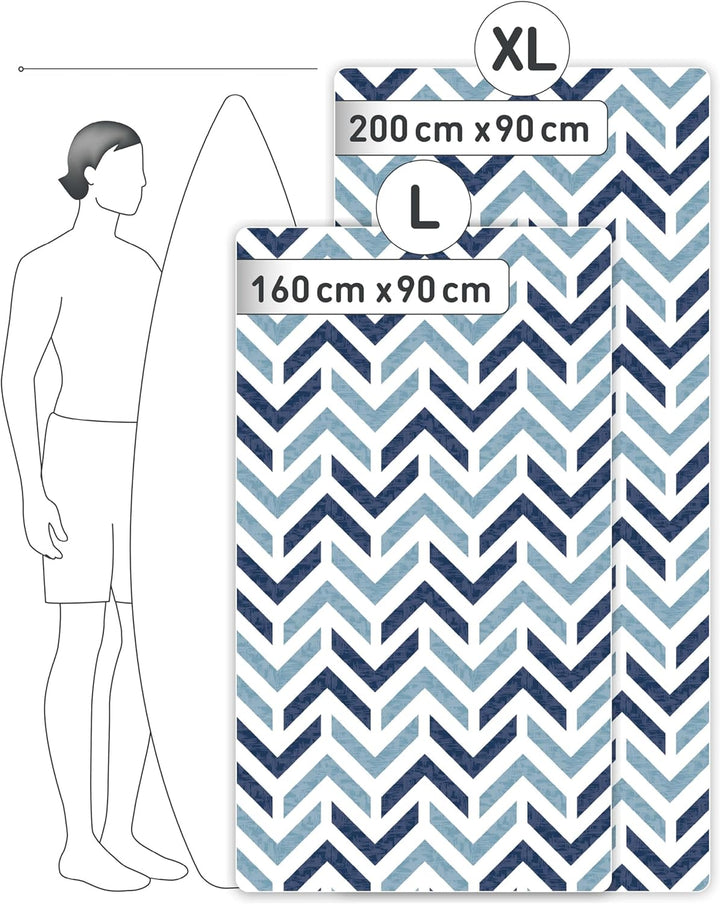 Fit-Flip Strandtuch XXL aus Mikrofaser - leicht und schnelltrocknend - 100% recyceltes Strandhandtuc