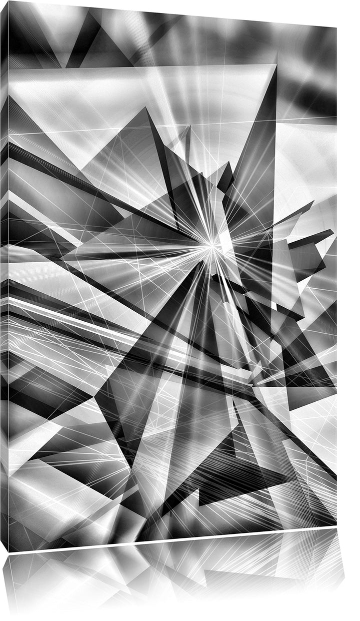 Pixxprint Monocrome, Abstrakt grünes EIS, Format: 100x70 auf Leinwand, 100x70