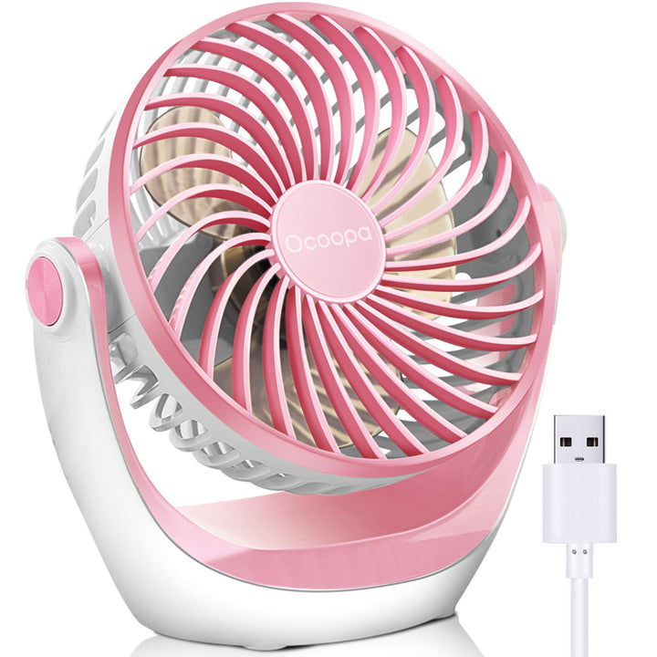 OCOOPA USB Ventilator, Ventilator klein Tischventilator mit starkem Luftstrom und Leise Betrieb 3 Ge