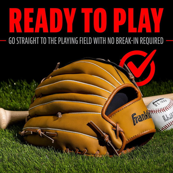 Franklin Sports Field Master Series Baseball Handschuhe 33 cm Rechte Hand Wurf, 33 cm Rechte Hand Wu