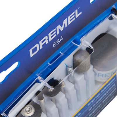 Dremel 2500 Multi Vise - Multi Schraubstock [Energieklasse A] & 684 Polier Zubehören, fur Multifunkt