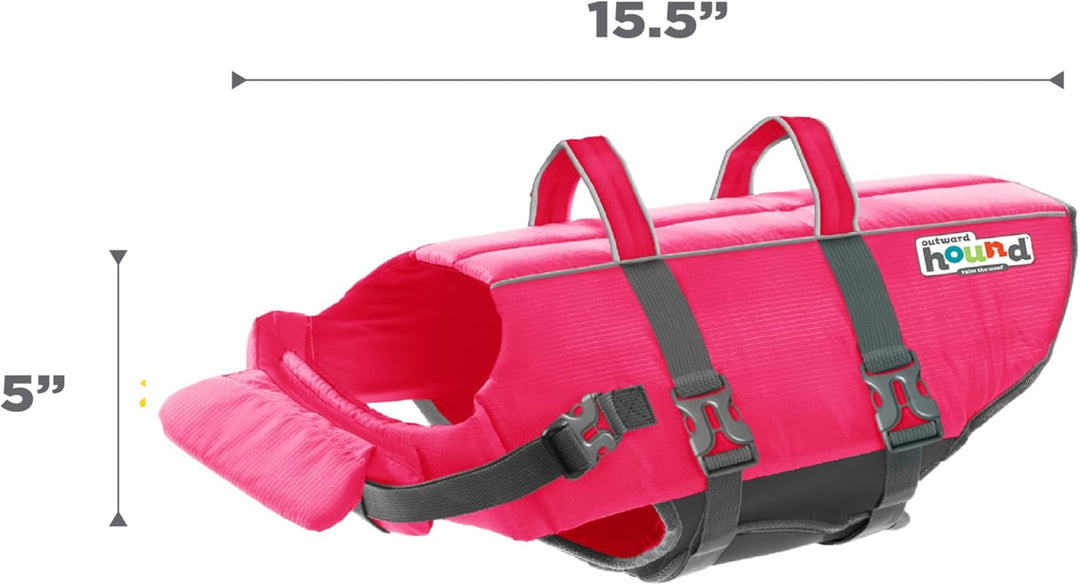 Outward Hound Granby Splash Schwimmweste für Hunde, Grösse M, Pink Granby (Flotation) Medium (Chest