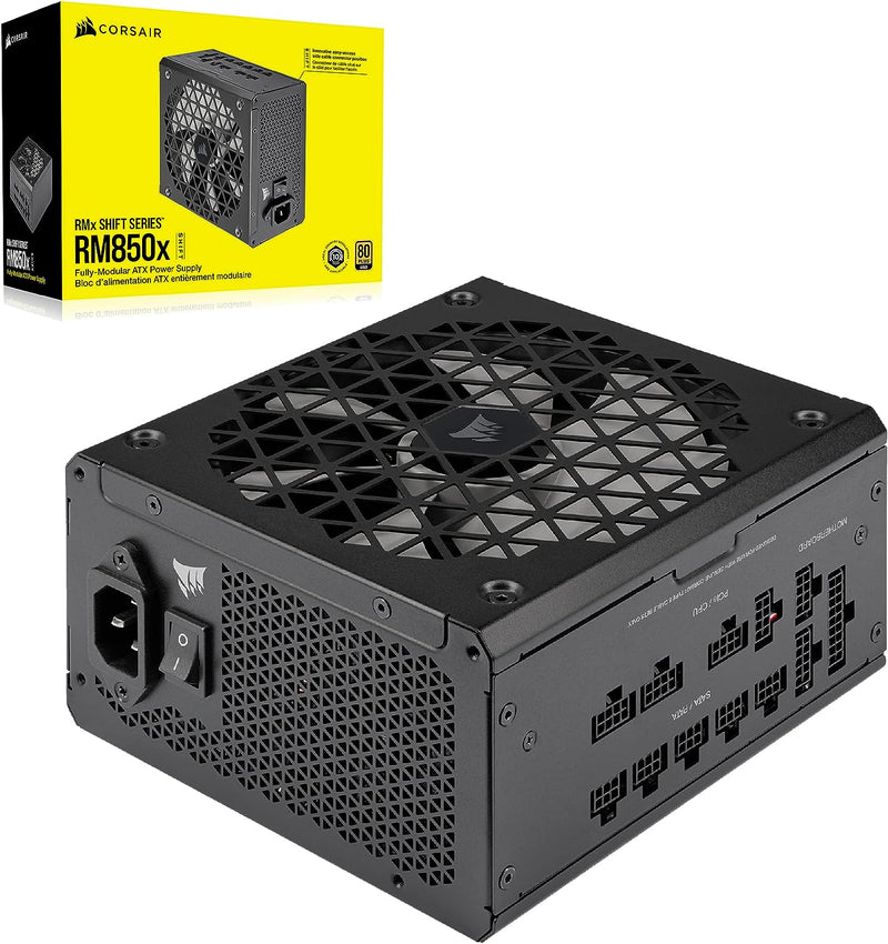 Corsair RM850x Shift Vollmodulares ATX-Netzteil - Modulare Seitenschnittstelle - ATX 3.0- & PCIe 5.0