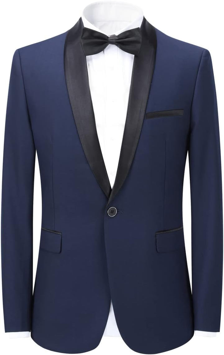 YOUTHUP Anzug Herren 2 Teilig Slim Fit Smoking Anzüge Schalkragen Herrenanzug für Hochzeit Business
