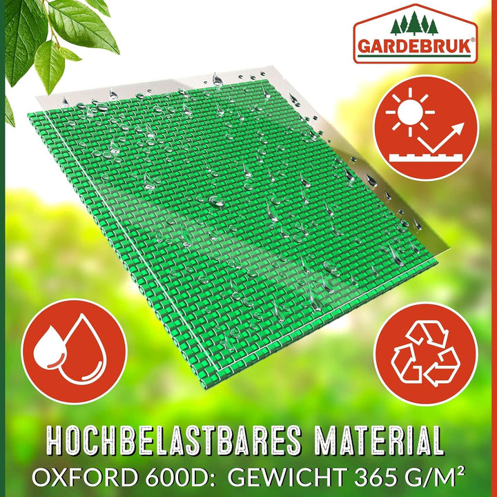 GARDEBRUK® Gartenabfallsack 3x165 Liter 30 kg Belastbarkeit stabil robust abwaschbar Garten Pop up R