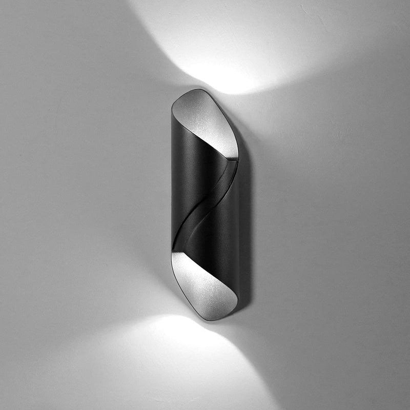 KAWELL 10W Kreativ Modern Wandlampe LED Wandleuchte Up Down Wasserdicht IP65 Aluminium LED Wandbeleu