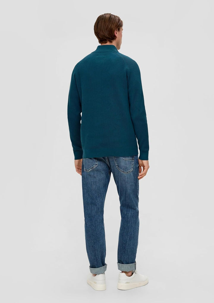 s.Oliver Damen 10.3.11.17.170.2133820 Pullover S 6904 Petrol, S 6904 Petrol