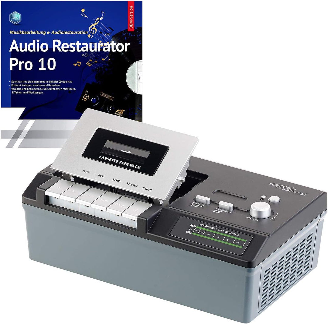 auvisio Kassettenplayer: USB-Kassetten-Player UCR-2200 zum Abspielen & Digitalisieren (Cassetten dig