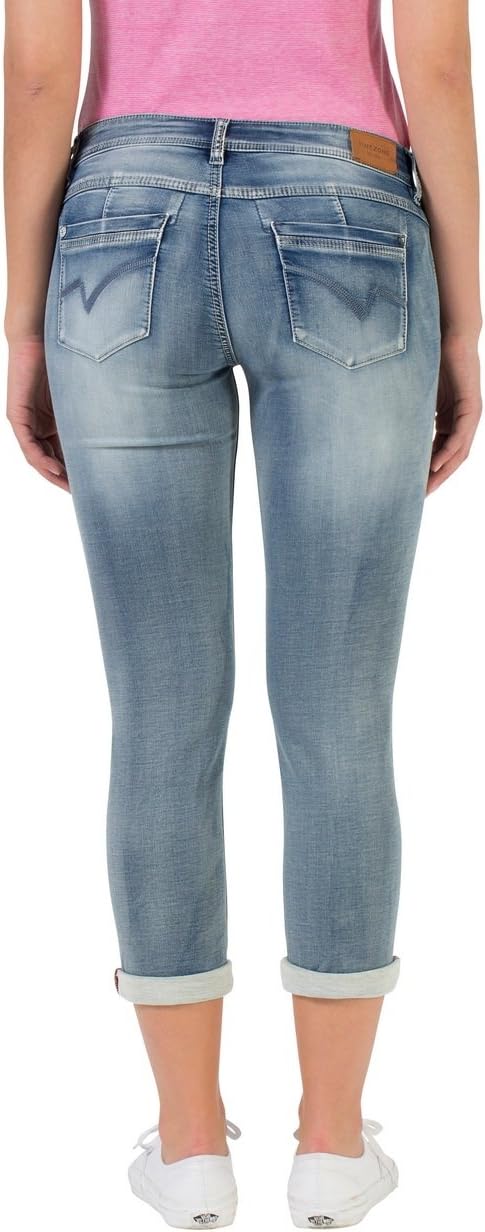 Timezone Damen Nalitz Slim Jeans 26W Blau (Aqua Blue Wash 3039), 26W Blau (Aqua Blue Wash 3039)