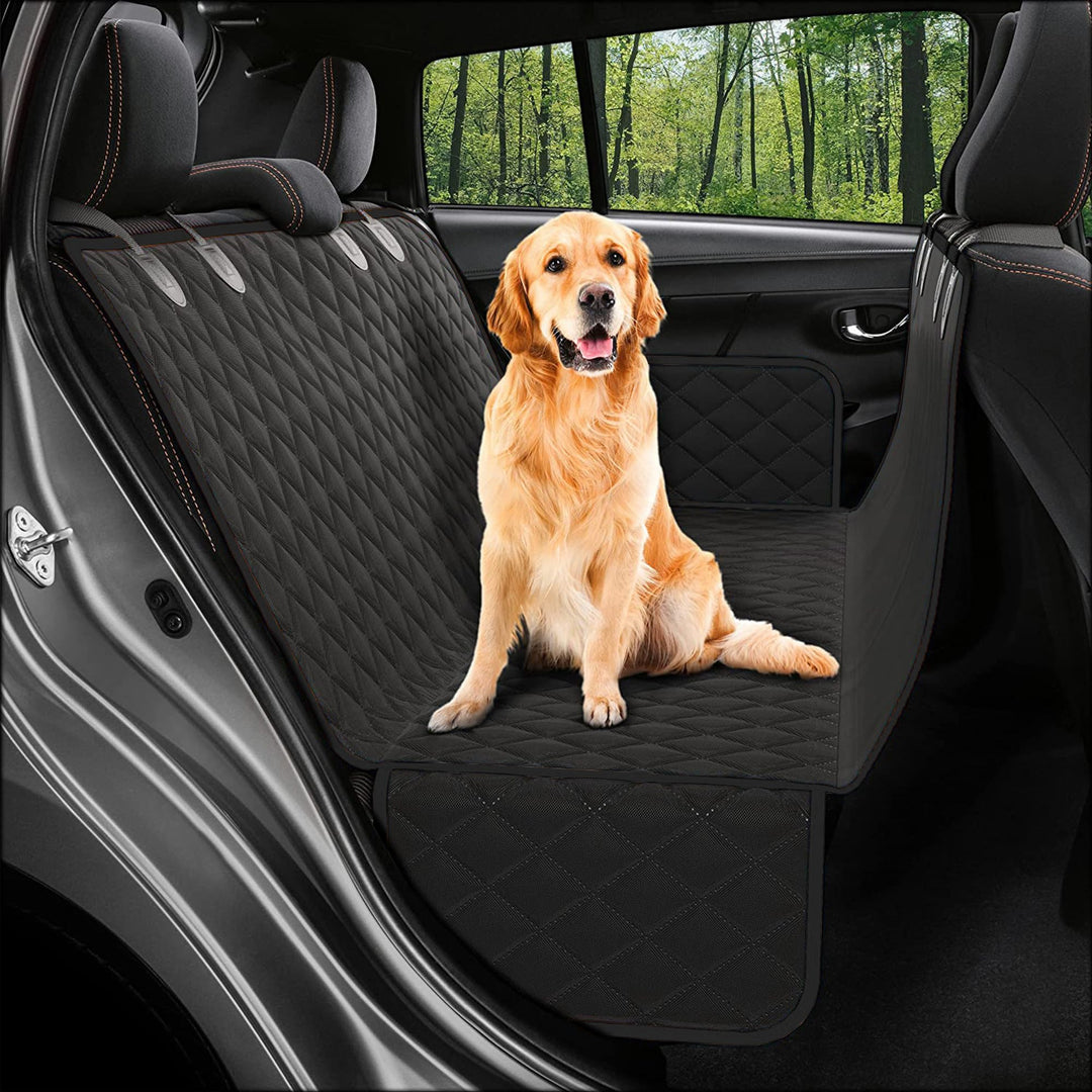 Strex Hundedecke für Auto Rückbank und Kofferraum Schwarz - 137 x 147 cm - Schutzhülle - Hundedecke