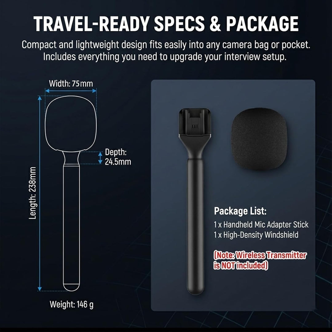 Ständer Halter für DJI Mic 3/Mini/1/2/Rode Wireless Micro/GO II/Insta360 Air Handle Rig Wireless Int
