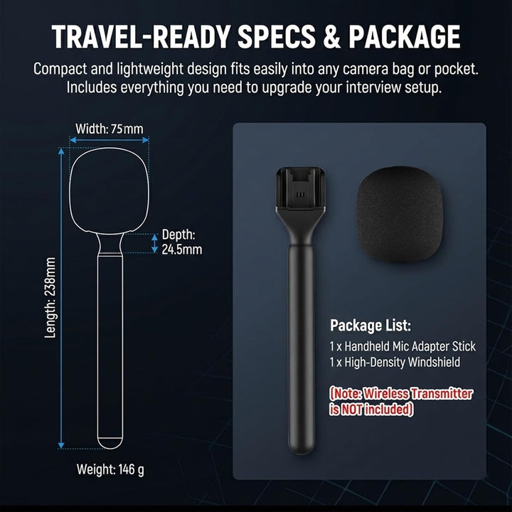 Ständer Halter für DJI Mic 3/Mini/1/2/Rode Wireless Micro/GO II/Insta360 Air Handle Rig Wireless Int
