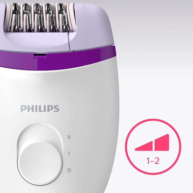 Philips Haarentfernungs-Set für den Körper mit 4 Zubehörteilen - Elektrischer Epilierer, Bikini-Trim