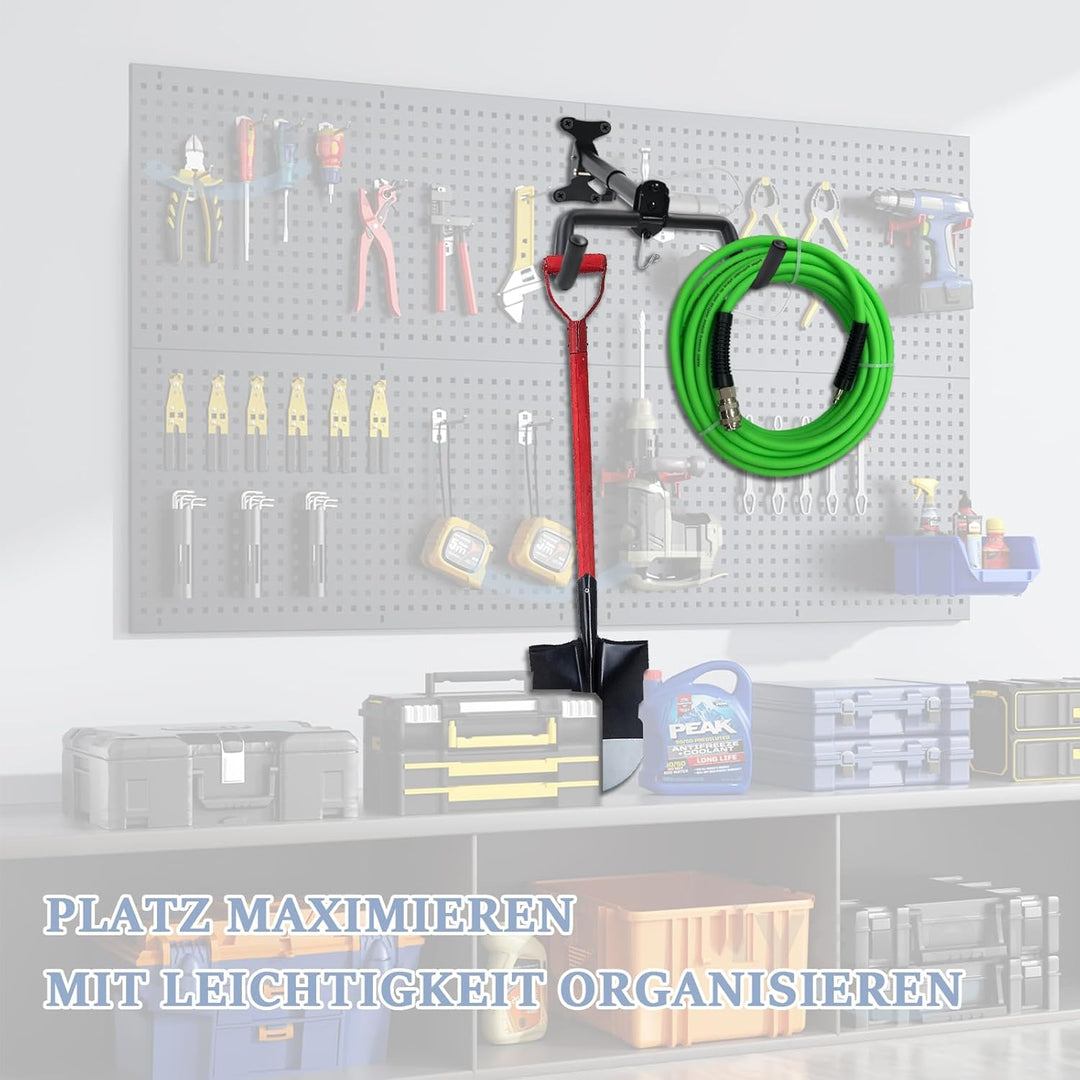 Fahrrad Wandhalterung, Klappbar Fahrradhalterung Wand bis 25kg, Winkel＆Wandabstand Einstellbar, mit